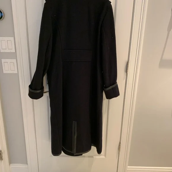 Coach  Black Wool ankle length coat size 14 - Picture 5 of 9